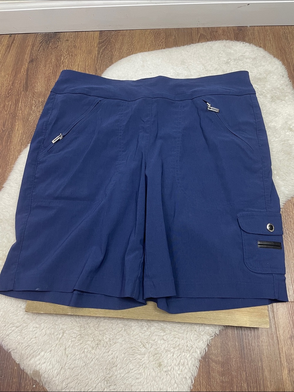 Jamie Sadock Blue Golf Shorts 9" Inseam